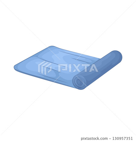 Illustration of yoga mat 130957351