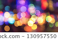 Colorful bokeh light background. Fantastic and glamorous abstract design 130957550