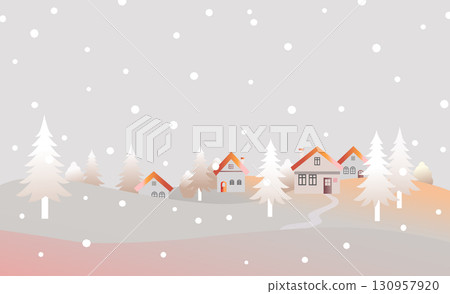 Snow scenery 130957920