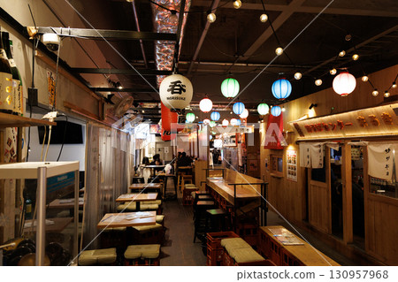 Cityscape: Yokohama Station East Exit, Nostalgic Yokocho Scenery Cityscape: Yokohama Station East Exit, Nostalgic Yokocho Scenery 130957968