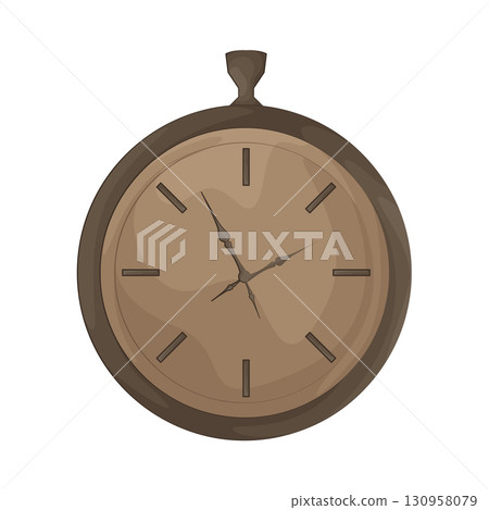 Illustration of old clock 130958079