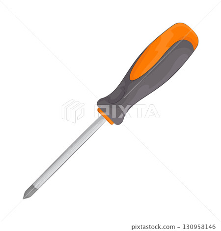 Illustration of screwdriver 130958146