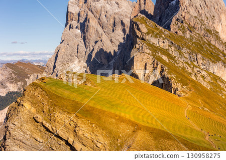Dolomites mountains, Seceda, Italy 130958275