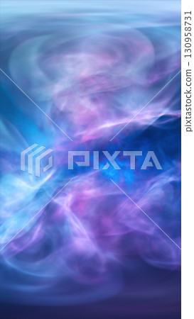 Abstract colorful cosmic nebula texture blending purple, blue, and white glowing smoke-like forms 130958731