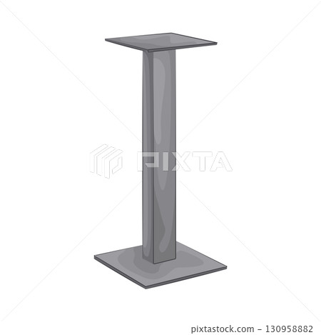 Illustration of Conference podium stand 130958882