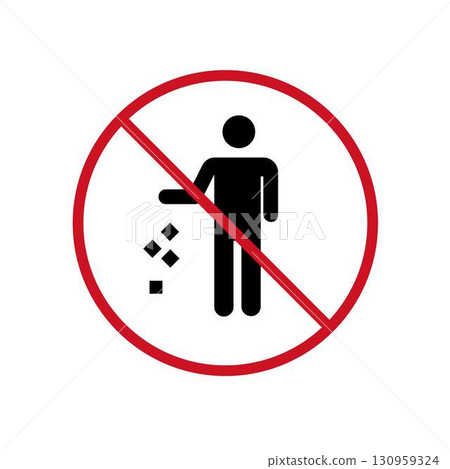 Trash and Recycling Bin Icons Set Waste Disposal, Garbage, and Ecology Symbols. Vector Illustration 130959324