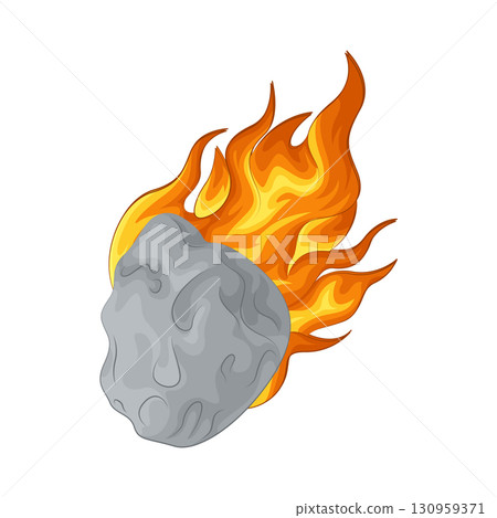 Illustration of meteor 130959371