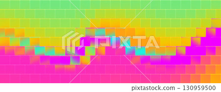 Ribbed Glass Background with Neon Blue, Green, Pink Gradient. Y2K Graphic Design with Hologram Effect for Modern Poster. Vibrant Multicolor Spectrum with Soft Chromatic Aberration. Ribbed Glass Background with Neon Blue, Green, Pink Gradient. Y2K Graphic Design with Hologram Effect for Modern Poster. Vibrant Multicolor Spectrum with Soft Chromatic Aberration. 130959500