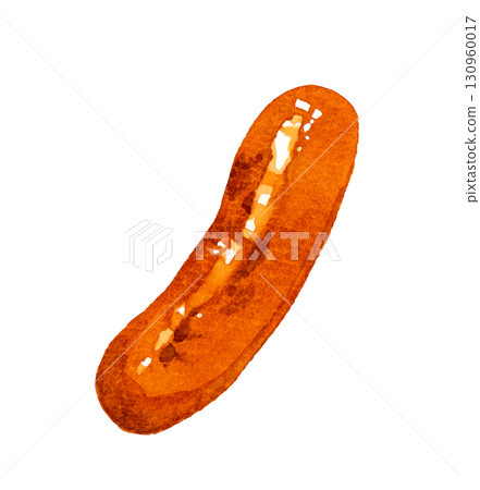烤香腸手繪水彩插圖 烤香腸手繪水彩插圖 130960017