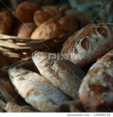 Abundance: Fish, Bread, and Wheat 130960130