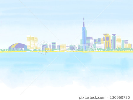 Scenery of Momochi, Fukuoka 130960720