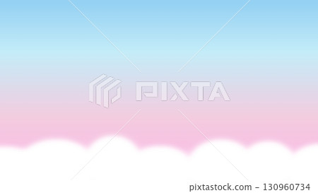 可愛的雲彩和天空背景 可愛的雲彩和天空背景 130960734