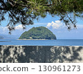 An uninhabited island and calm waters in the Seto Inland Sea 130961273