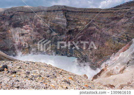 [#Kumamoto] Mount Aso crater 130961610