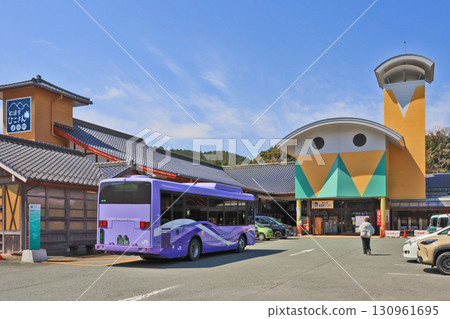 Roadside station Kanyusha Hikosan and the BRT bus in Soeda Town, Tagawa District, Fukuoka Prefecture 130961695