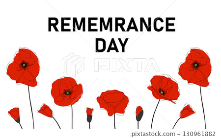 Remembrance Day banner. Remembrance Day banner. 130961882