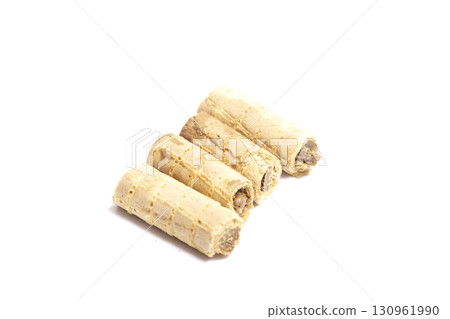 cookie isolated on white background.  Sweet biscuits. 130961990