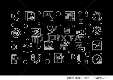 Cryptocurrency Investment and Trading vector Strategic Crypto Investments horizontal banner in thin line style Cryptocurrency Investment and Trading vector Strategic Crypto Investments horizontal banner in thin line style 130962409