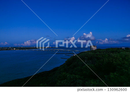 Kurima Bridge as seen from the Ryugujo Observatory on Kurima Island Kurima Bridge as seen from the Ryugujo Observatory on Kurima Island 130962600