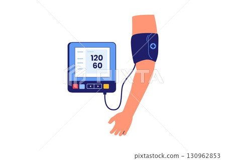 Illustration of Blood Pressure Measurement 130962853