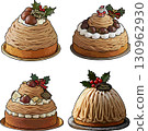 Christmas Mont Blanc Cake 130962930