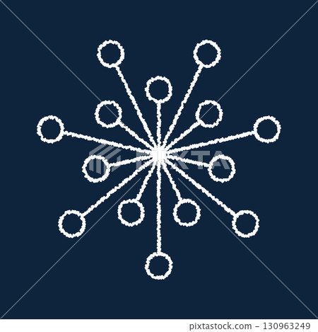 簡單的雪花圖標 簡單的雪花圖標 130963249