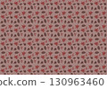 Autumn leaves, fallen leaves and acorns pattern background 130963460