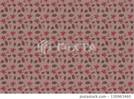 Autumn leaves, fallen leaves and acorns pattern background Autumn leaves, fallen leaves and acorns pattern background 130963460