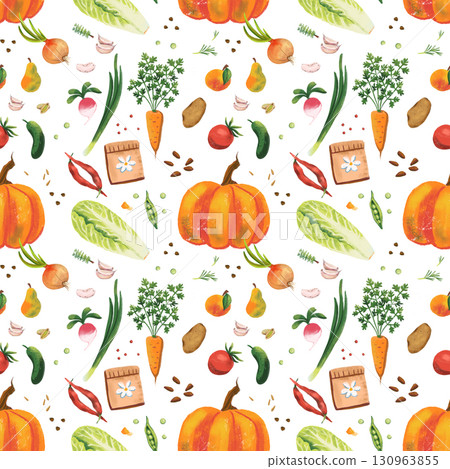 kitchen theme seamless pattern for your design 130963855