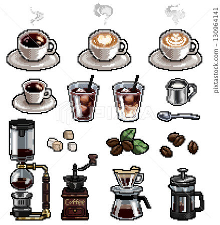 簡單的咖啡館咖啡具 簡單的咖啡館咖啡具 130964141