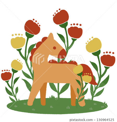 馬(棕色/紅色) 馬(棕色/紅色) 130964525