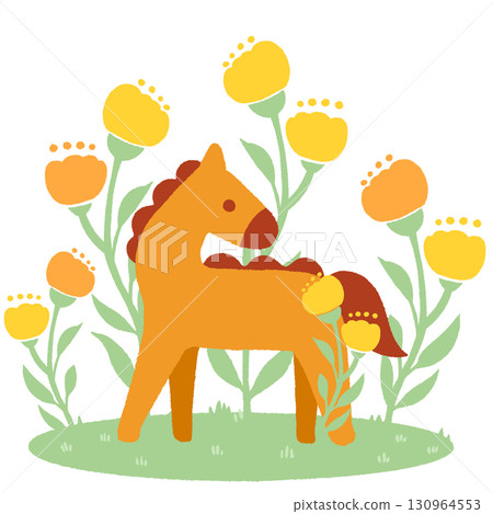Horse (orange/red) 130964553