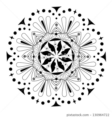 Mandala Art for Fabric Printing 130964722