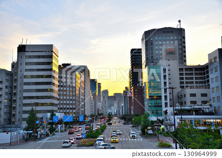 愛知縣名古屋市容：櫻通夜景 130964999
