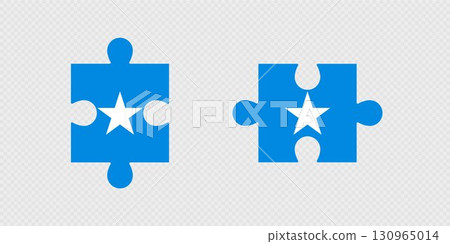 Puzzle Pieces with Somalia Flag. Puzzle Pieces with Somalia Flag. 130965014
