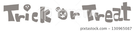 Halloween text material: Trick or Treat Halloween text material: Trick or Treat 130965087
