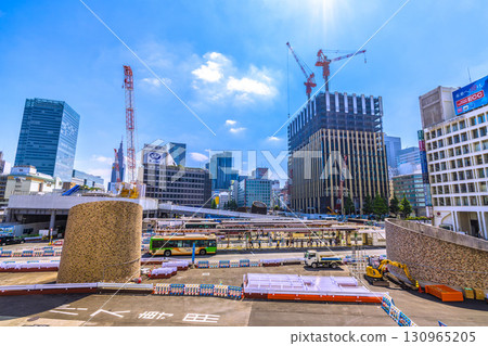 Tokyo cityscape, Japan, September 17th. View of Shinjuku Station and the Nishi-Shinjuku 1-Chome district project...towards a new era Tokyo cityscape, Japan, September 17th. View of Shinjuku Station and the Nishi-Shinjuku 1-Chome district project...towards a new era 130965205