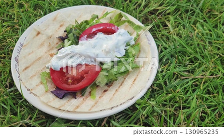 Summer dish on picknick 130965235