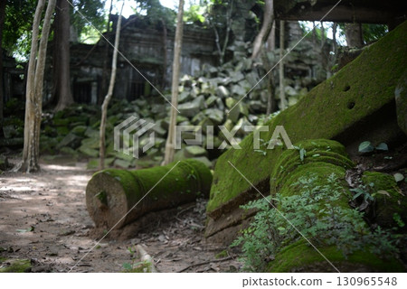 Mossy ruins Mossy ruins 130965548