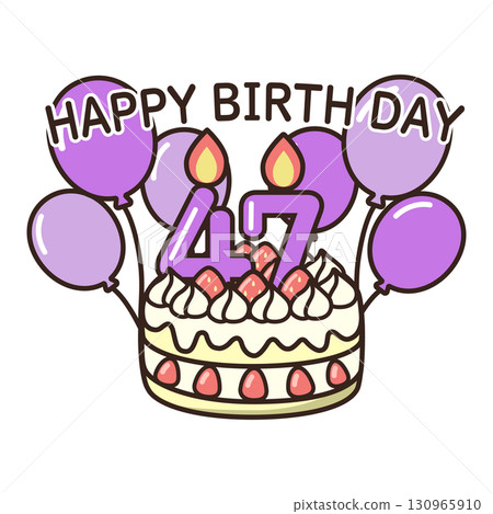 birthday cake	 130965910