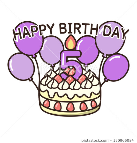 birthday cake	 130966084