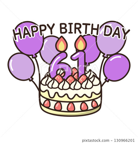 birthday cake	 130966201