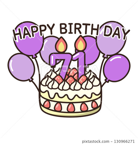 birthday cake	 130966271