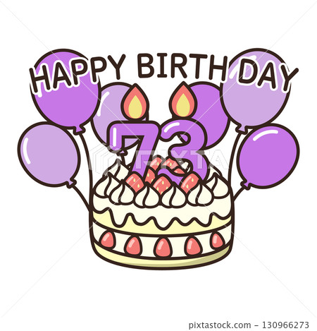 birthday cake	 130966273