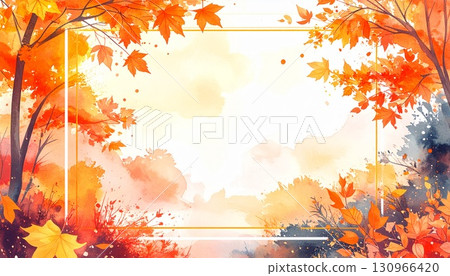 Autumn landscape painting Autumn landscape painting 130966420