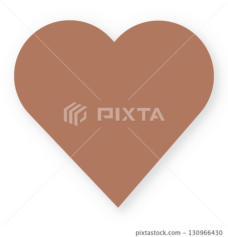 巧克力棕色心形標記紙狀陰影插圖素材,簡單,白色背景,png透明 巧克力棕色心形標記紙狀陰影插圖素材,簡單,白色背景,png透明 130966430