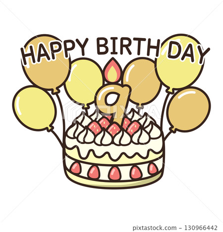 birthday cake	 130966442