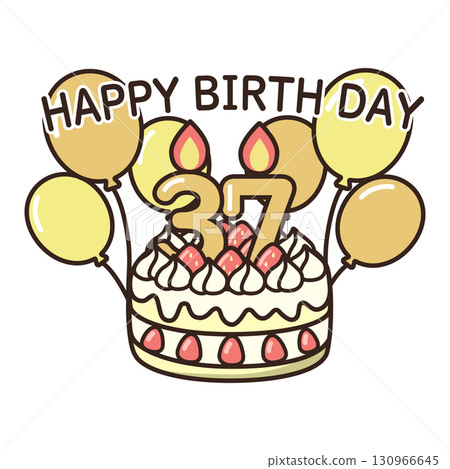 birthday cake	 130966645