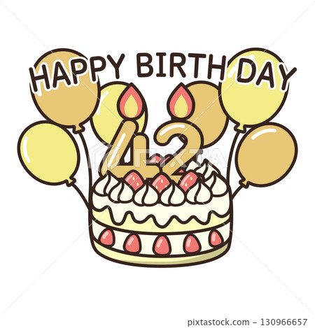 birthday cake	 130966657