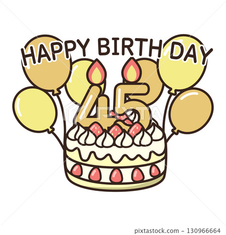 birthday cake	 130966664